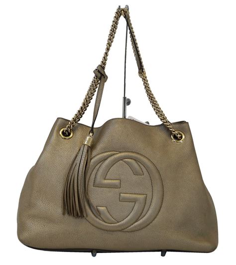 gucci chain tote|genuine gucci tote bag.